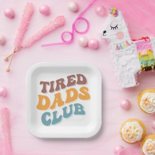 Moe vaders club grappig papieren bordje