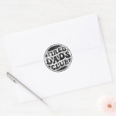 Moe vaders club grappig ronde sticker (Envelop)