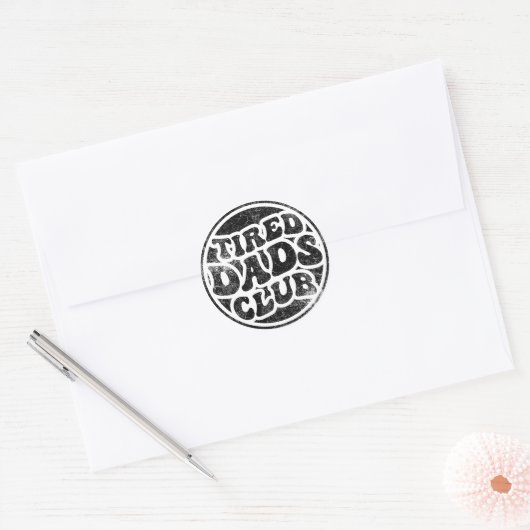 Moe vaders club grappig ronde sticker (Envelop)