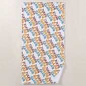 Moe vaders club grappig strandlaken (Voorkant)