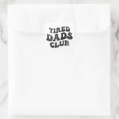 Moe vaders club grappig vierkante sticker (Tas)