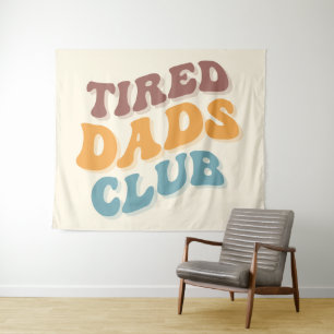 Moe vaders club grappig wandkleed