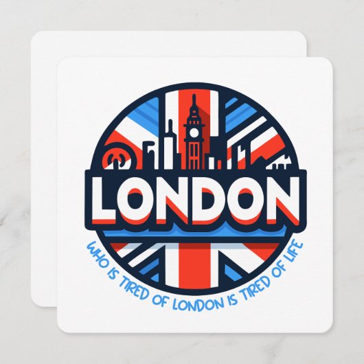 Moe van Londen Kaart (Voorkant / Achterkant)