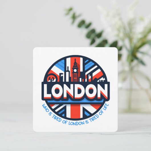 Moe van Londen Kaart (Staand voorkant)