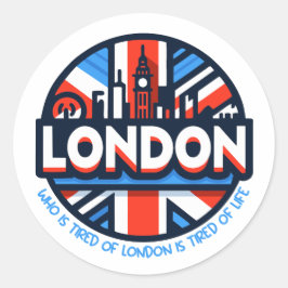 Moe van Londen Ronde Sticker