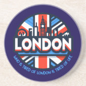 Moe van Londen Zandsteen Onderzetter (Voorkant)