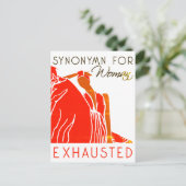 MOE VROUW BRIEFKAART (Staand voorkant)