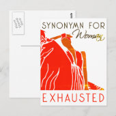 MOE VROUW BRIEFKAART (Voorkant / Achterkant)