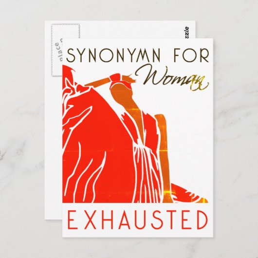 MOE VROUW BRIEFKAART (Voorkant / Achterkant)