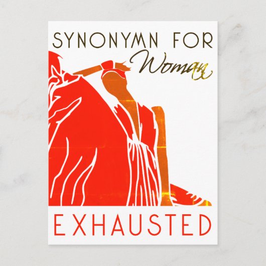 MOE VROUW BRIEFKAART (Voorkant)