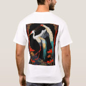 Moebius Crane Dragon Pixel Art - Maquenda Style" T-shirt (Achterkant)