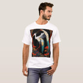 Moebius Crane Dragon Pixel Art - Maquenda Style" T-shirt (Voorkant volledig)