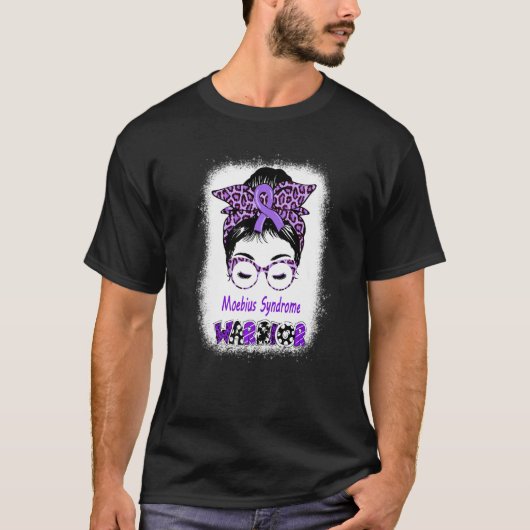 Moebius Syndrome Warrior Messy Bun Moebius Facial  T-shirt (Voorkant)
