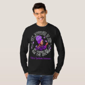 Moebius Syndrome Warrior Ze was helemaal gegrift. T-shirt (Voorkant volledig)