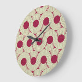 Moebiusstreep: Oneindige rood-groene Tegel Grote Klok (Hoek)