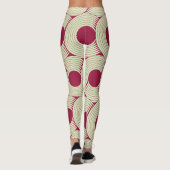Moebiusstreep: Oneindige rood-groene Tegel Leggings (Achterkant)
