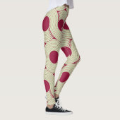 Moebiusstreep: Oneindige rood-groene Tegel Leggings (Rechts)