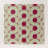 Moebiusstreep: Oneindige rood-groene Tegel Legpuzzel (Horizontaal)