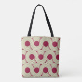 Moebiusstreep: Oneindige rood-groene Tegel Tote Bag (Achterkant)