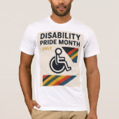 Moed Able – Disability Pride Maand Juli Ontwerp T-shirt (Voorkant)