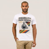 Moed Able – Disability Pride Maand Juli Ontwerp T-shirt (Voorkant volledig)