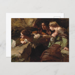 Moed, angst en wanhoop, kijk naar de strijd briefkaart