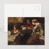 Moed, angst en wanhoop, kijk naar de strijd briefkaart (Voorkant / Achterkant)