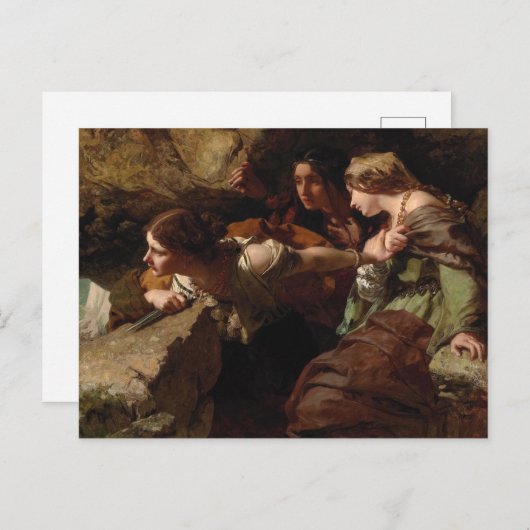 Moed, angst en wanhoop, kijk naar de strijd briefkaart (Voorkant / Achterkant)