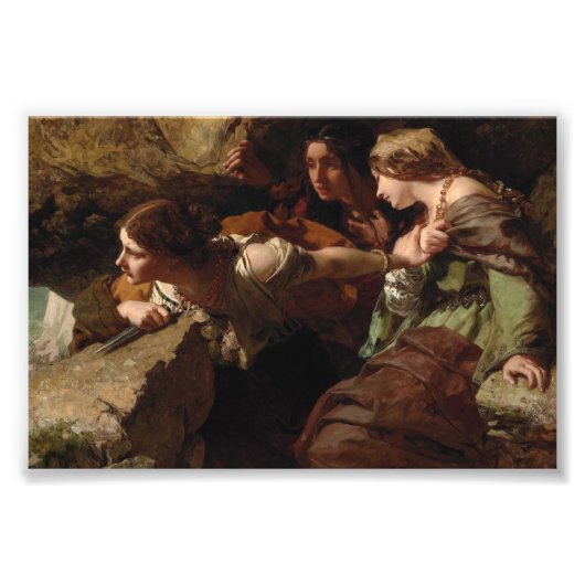 Moed, angst en wanhoop, kijk naar de strijd foto afdruk (Voorkant)