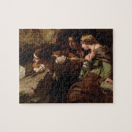 Moed, angst en wanhoop, kijk naar de strijd legpuzzel (Horizontaal)