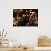 Moed, angst en wanhoop, kijk naar de strijd poster (Keuken)