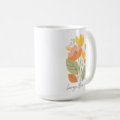 Moed Beste Hart Bloemen Mok (Voorkant rechts)