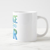 Moed boven angst grote koffiekop (Rechts)