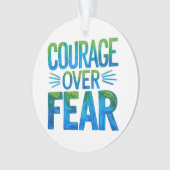 Moed boven angst ornament (voorkant)