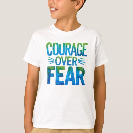 Moed boven angst t-shirt (Voorkant)