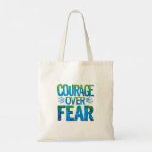Moed boven angst tote bag (Achterkant)