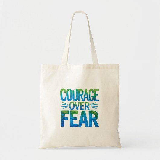 Moed boven angst tote bag (Voorkant)