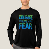 Moed boven angst Tri-Blend shirt (Voorkant volledig)