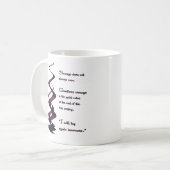 Moed Brult Niet Altijd Koffiemok (Voorkant links)