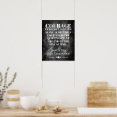 Moed Brult Niet Altijd Poster (Keuken)