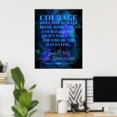 Moed Brult Niet Altijd Poster (Thuiskantoor)