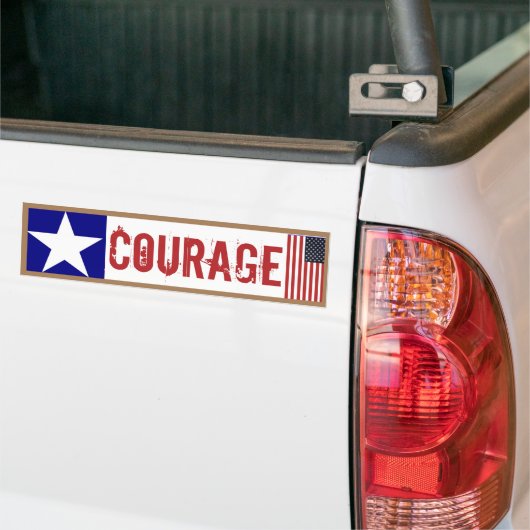 Moed bumpersticker (Op Truck)