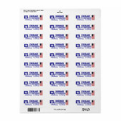 Moed dat het besmettelijk is etiket (Full Sheet)