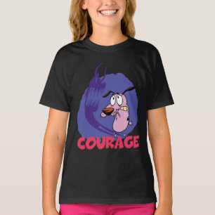 Moed de laffe hond aan   Schaduwafbeelding T-shirt