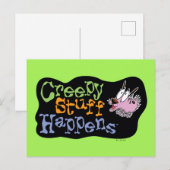 Moed de laffe hond | Creepy Stuff gebeurt Briefkaart (Voorkant / Achterkant)