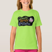 Moed de laffe hond | Creepy Stuff gebeurt T-shirt (Voorkant)