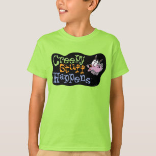 Moed de laffe hond   Creepy Stuff gebeurt T-shirt