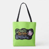 Moed de laffe hond | Creepy Stuff gebeurt Tote Bag (Achterkant)