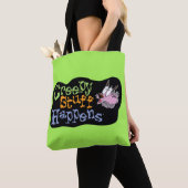 Moed de laffe hond | Creepy Stuff gebeurt Tote Bag (Dichtbij)