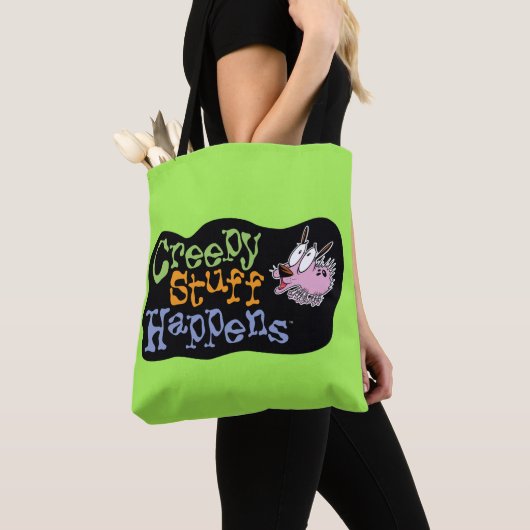 Moed de laffe hond | Creepy Stuff gebeurt Tote Bag (Dichtbij)